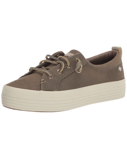 sperry crest vibe platform leather sneaker
