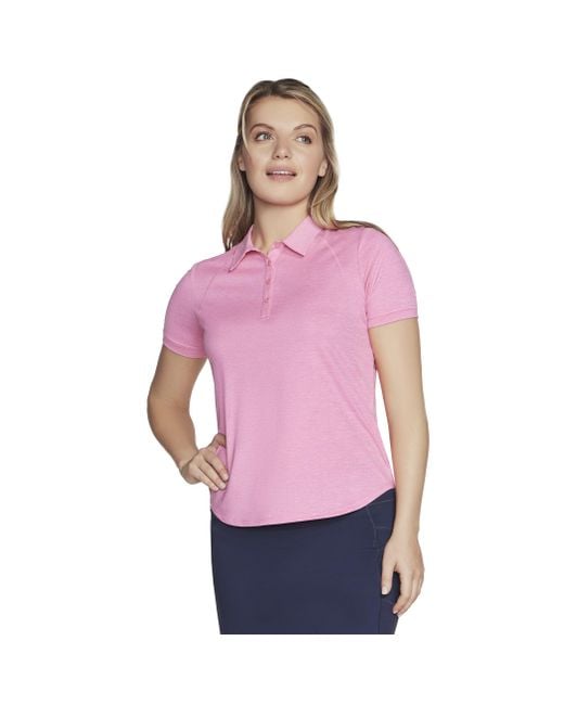 Skechers Purple Go Dri Swift Club Polo Shirt