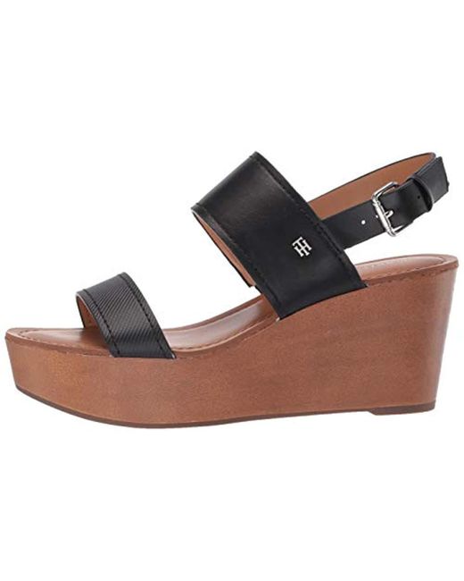 Derbys Femme Tommy Hilfiger Pearlized Leather Lace Up Shoe