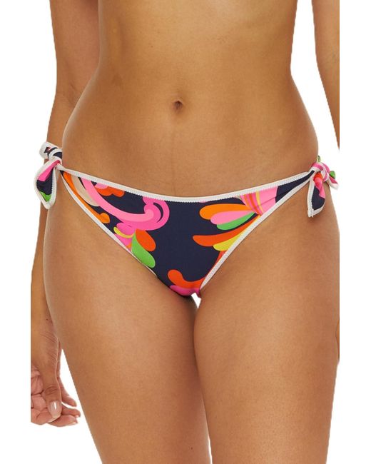 Trina Turk Women's Standard Anniversary Stripe Reversible Tie Side Bikini Bottom