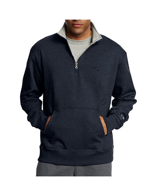 champion powerblend quarter zip