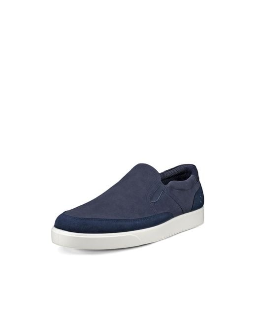 Ecco Street Lite Slip On Sneaker in Blue for Men Lyst UK