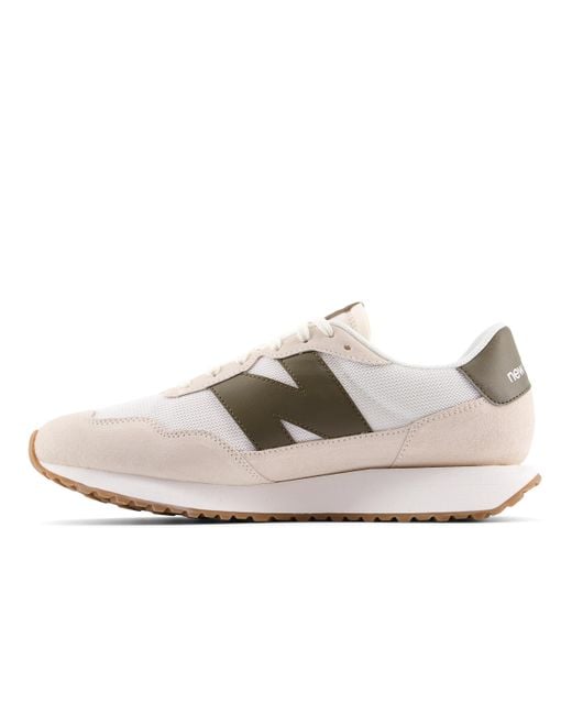 New Balance White 237 V1 Sneaker for men