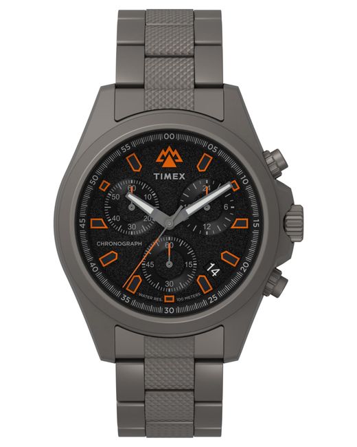 Timex Gray Titanium Bracelet Black Dial Titanium for men