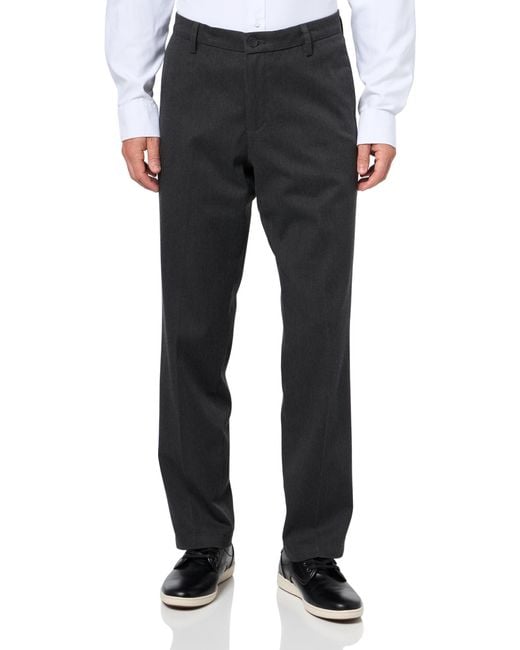 Dockers Black Signature Khaki Slim Fit Iron Free With Stain Defender for men
