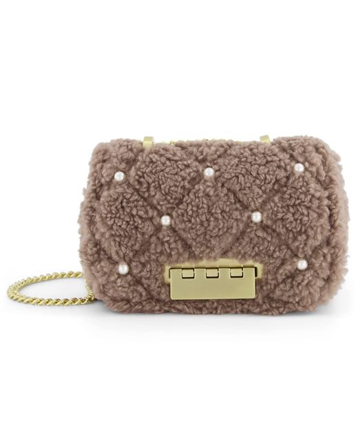 Zac Zac Posen Synthetic Earthette Mini Chain Shoulder Bag in Brown Lyst