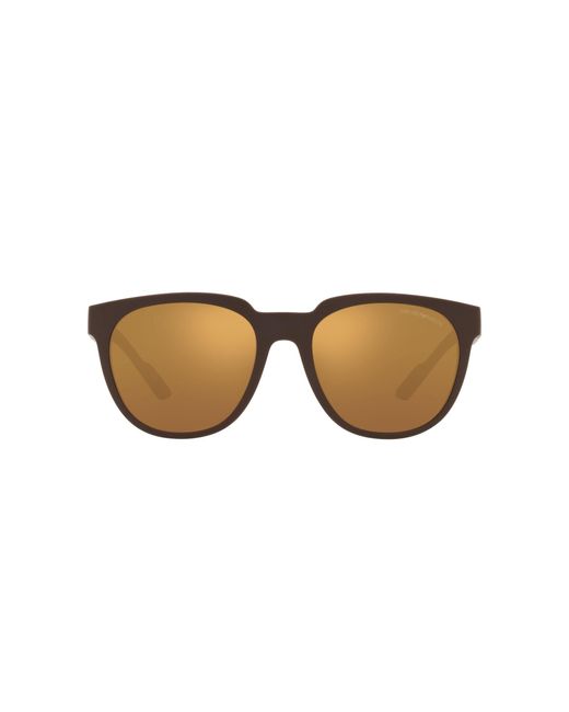 Emporio Armani Black Ea4205f Low Bridge Fit Round Sunglasses for men