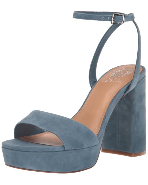 Vince Camuto Blue Pendry Platform Heel Sandal Wedge