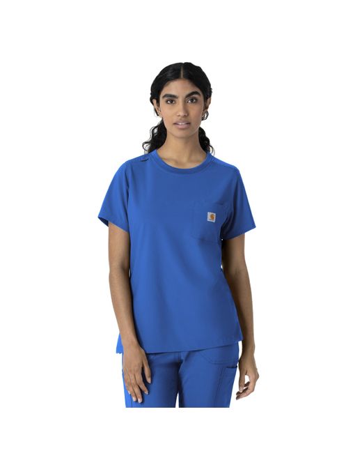 Carhartt Scrubs C13510 Force® Crew Neck Scrub Top Xx-large Royal Blue