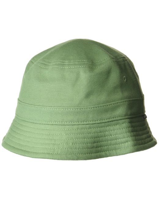 Lacoste Green Solid Little Croc Pique Bucket Hat for men