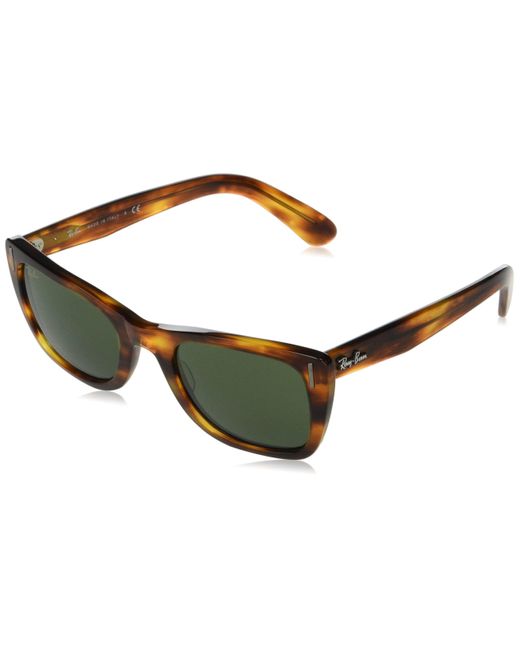 Ray-Ban Black Rb2248 Caribbean Rectangular Sunglasses