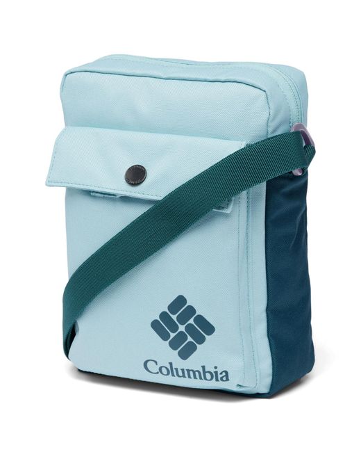Columbia Blue Zigzag Side Bag