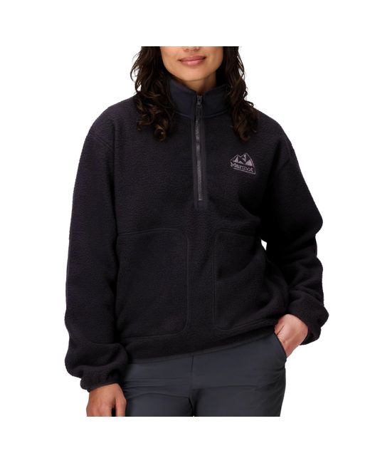Marmot Black Wanderer High Pile Fleece Pullover