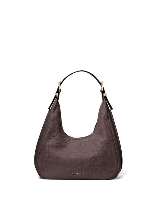 Michael Kors Purple Nolita Small Hobo Shoulder Bag