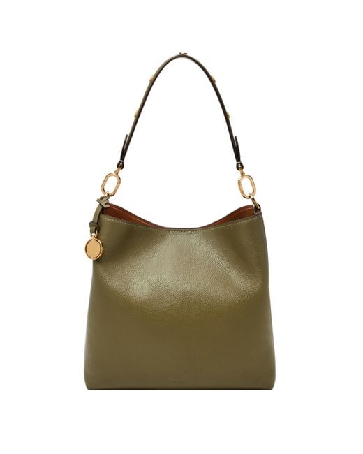 Fossil Green Jessie Bucket Shoulder Bag