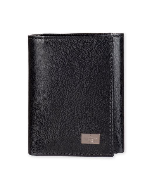 Dockers Black Rfid Extra Capacity Trifold Wallet for men