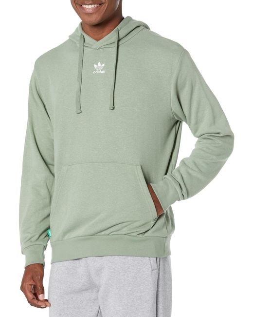 adidas Originals Essentials+ Hoodie in Green for Men | Lyst