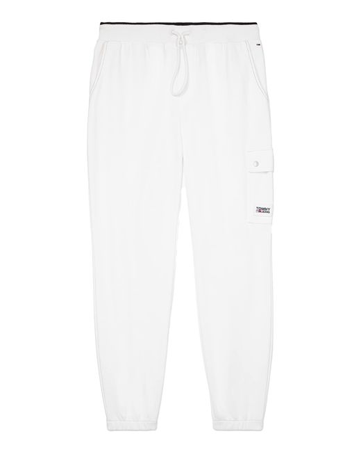 Tommy Hilfiger White S Adaptive Cargo With Drawcord Closure Casual Pants