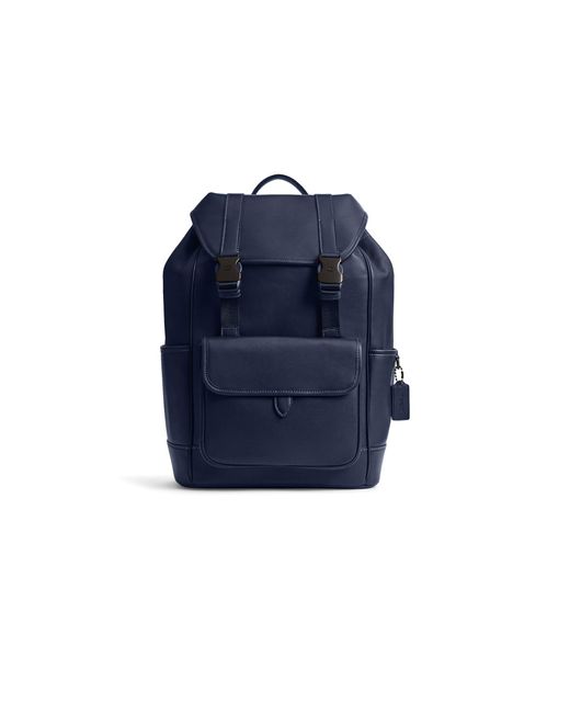 COACH Blue League Flap Backpack for men
