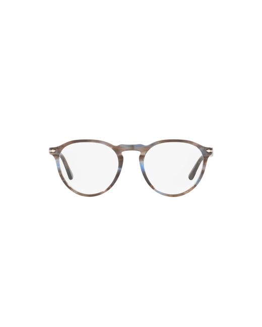 Persol Black Po3286v Round Prescription Eyewear Frames for men