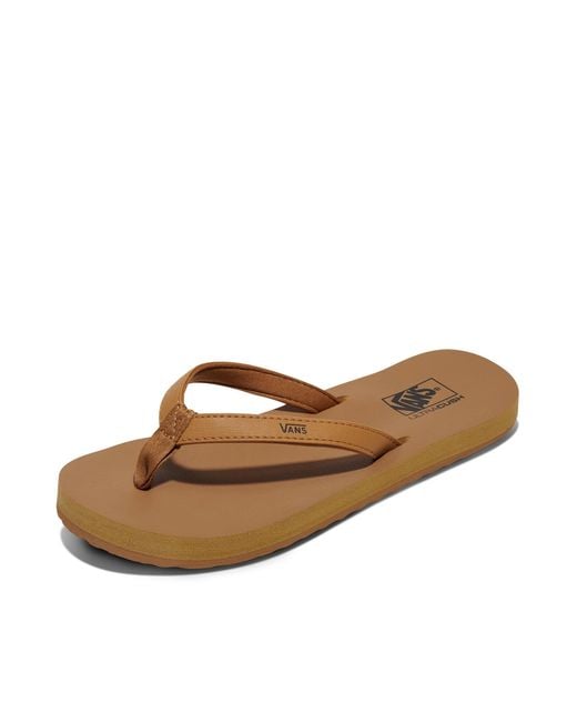 Vans Brown Mte Soft-top Flip-flop Sandal