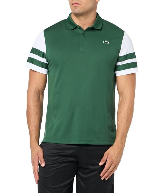 Lacoste Green Short Sleeve Regular Fit Tennis Polo for men