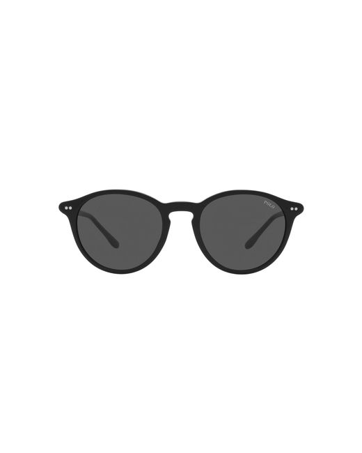 Polo Ralph Lauren Black S Ph4193 Round Sunglasses for men