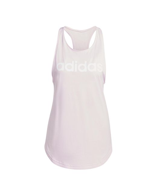 Adidas Pink Essentials Loose Logo Tank Top
