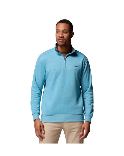 Columbia Blue S Hart Mountain Ii Half Zip Fleece Jacket for men