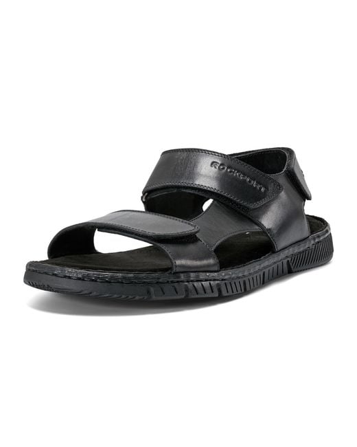 Rockport Black Jhett Sandal for men