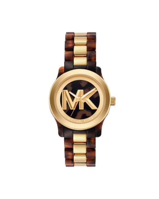 Michael kors runway gold tone cheap watch