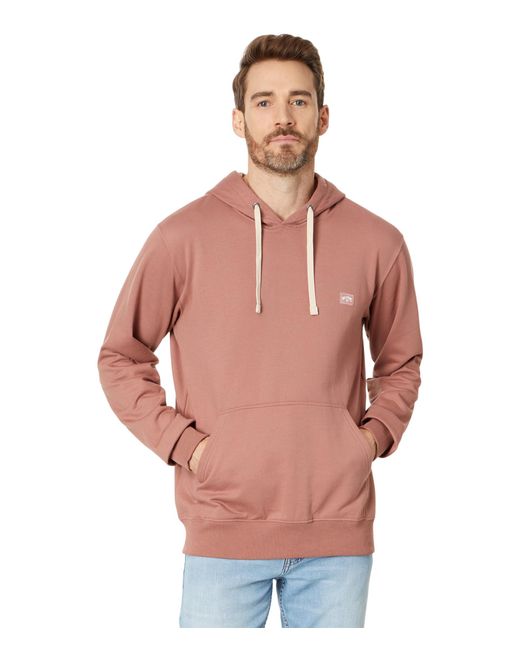 Billabong Pink All Day Pullover Hoodie Sweatshirt for men