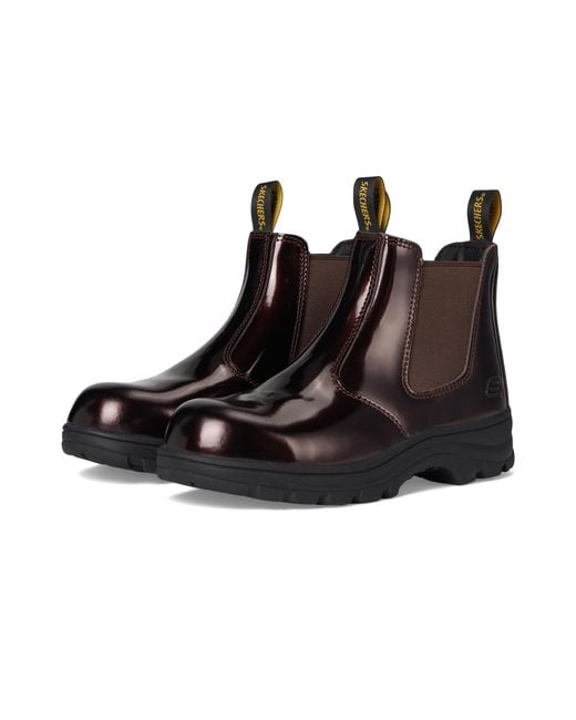 Skechers Black Workshire Comp Toe