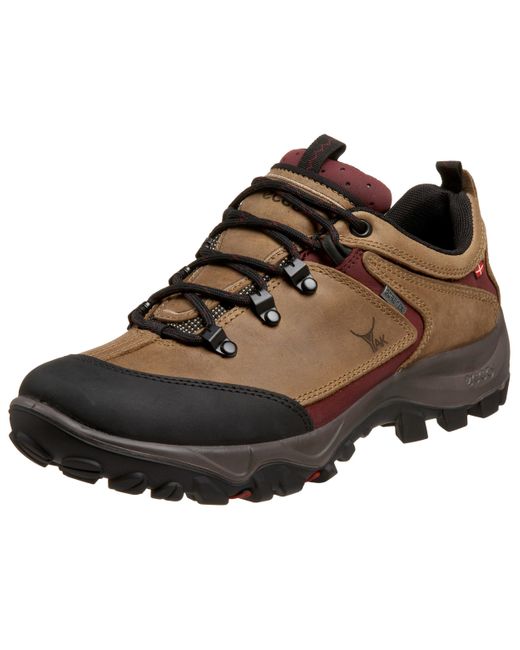 Ecco Leather Sayan Low Gtx Hiking Shoe,sand/barollo,41 Eu in Brown | Lyst