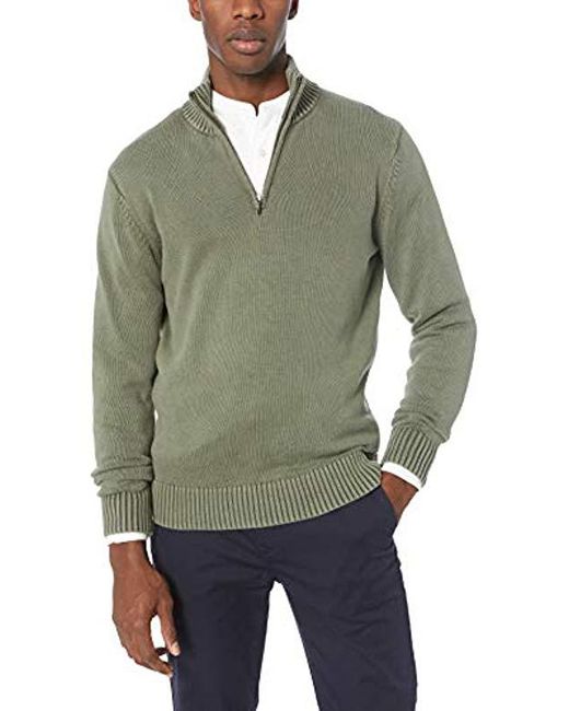 Brand Goodthreads Mens Soft Cotton Rib Stitch Crewneck Sweater