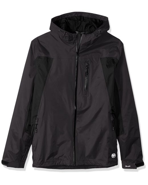 Wrangler Mens Waterproof Zip Front Rain Jacket