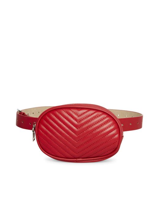 chevron quilted fanny pack