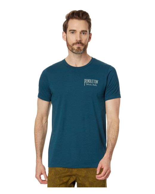 Pendleton Blue Original Western Graphic T-shirt for men