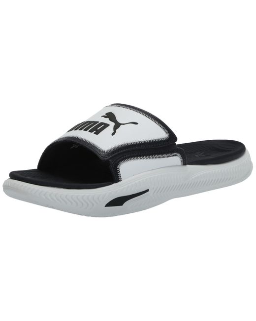 PUMA Black Softridepro Slide Sandal for men