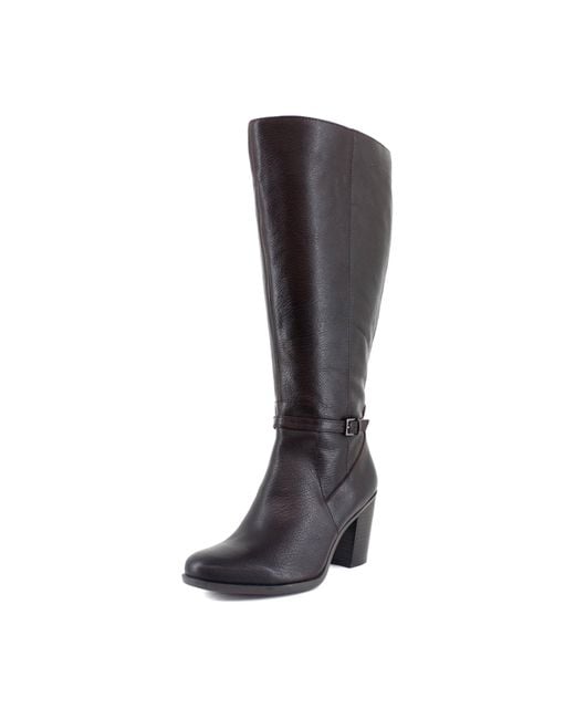Naturalizer Black Kalina-extra Wide Shaft Knee High Boot