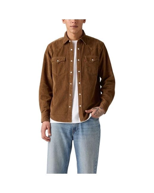 Levi's Brown Classic Western Shirt for men
