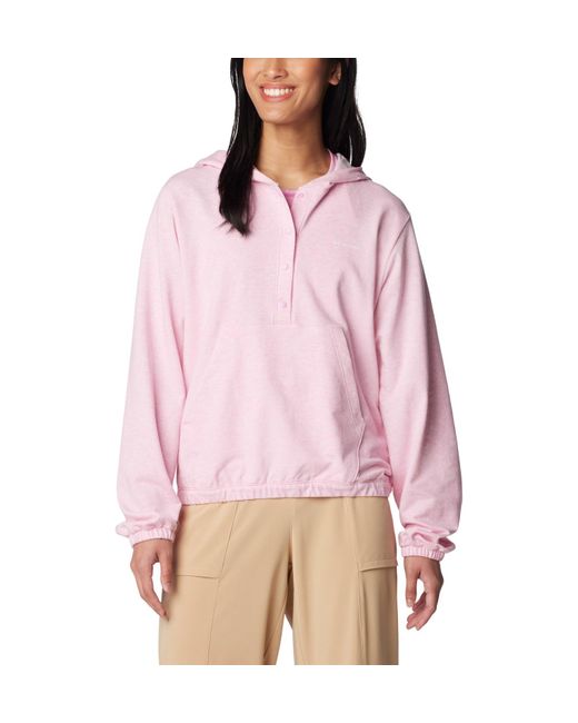 Columbia Pink Trek French Terry Coverup