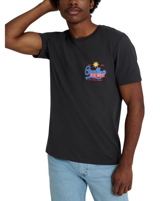 Wrangler Black X Stranger Things Bradley's Big Buy Tee for men