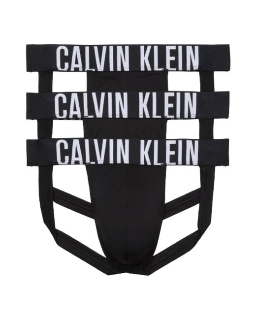 Calvin Klein Black Intense Power 3-pack Jock Strap for men