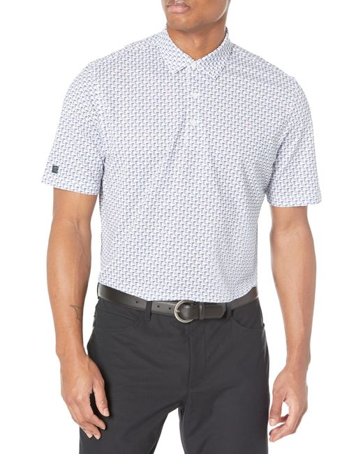 Greg Norman Blue Collection Derby Polo White for men