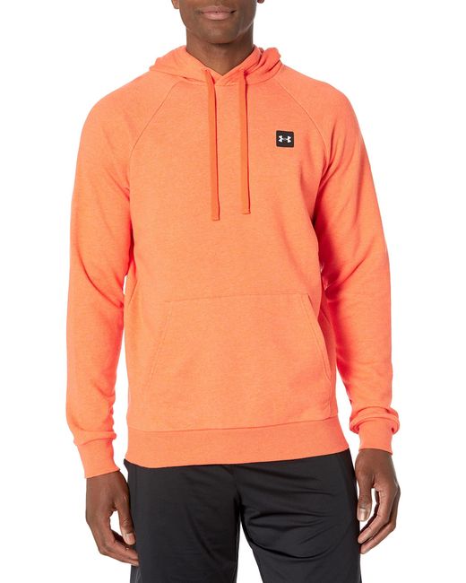 Under Armour Orange 's Rival Fleece Fitted Hoodie for men