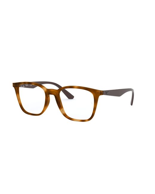 Ray-Ban Black Rx7177 Square Prescription Eyeglass Frames