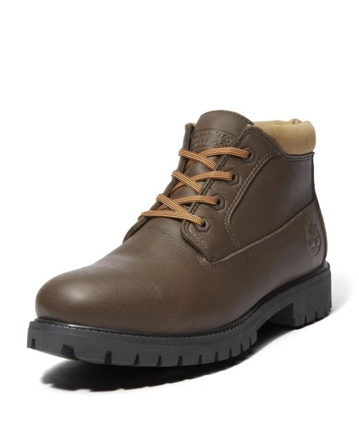 Timberland Brown Premium Mid Lace Up Waterproof Chukka Boot for men