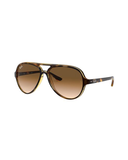 Ray-Ban Black Rb4125 Cats 5000 Aviator Sunglasses