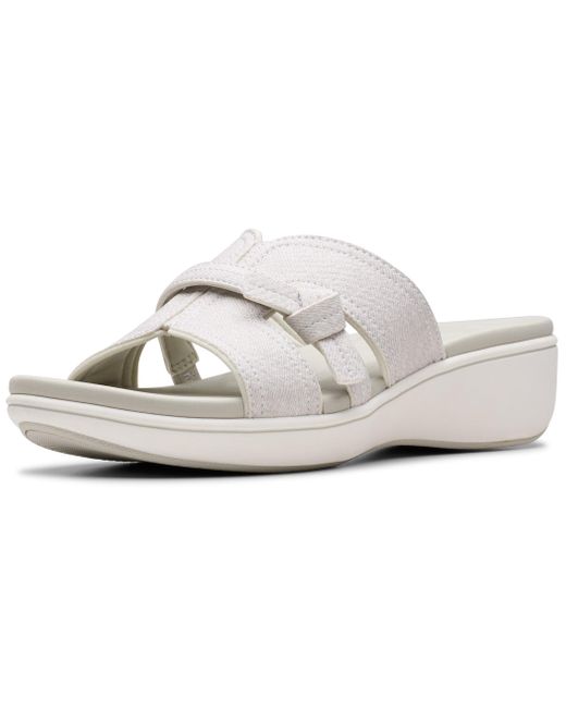 Clarks Black Breeze Rae Mia Slide Sandal